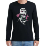 Bluza Cagula alba cu roz